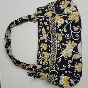 Vera Bradley Hobo Bag Yellow Bird Retired Pattern Pre-Owned